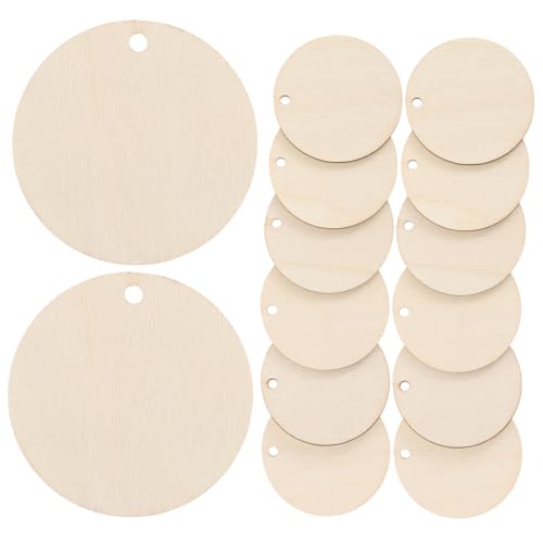 Holibanna 50Stücke Runde Holzscheiben Holz für DIY Bastelprojekte Unvollendete Holzplatten zum Schreiben Scrapbooking und Dekorieren Holibanna 50Stücke Runde Holzscheiben Holz für DIY Bastelprojekte Unvollendete Holzplatten zum Schreiben Scrapbooking und Dekorieren von Holibanna