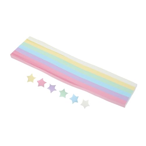 Holibanna 540 Stück Origami-sternpapier Dekorative Papierstreifen Weihnachts-origami-papier Origami-sternenstreifen Origami-papier Mit Funkelnden Sternen Papierstreifen Zum Basteln von Holibanna