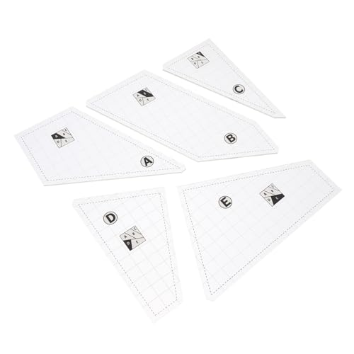 Holibanna 5Er Set Patchwork -Herrschervorlage Carol Doak Wrights Quiltschablonen Quilt-Linealhalter Quilt-Lineal-Upgrade-Kit quilt as you go Bücher Lineale zum Quilten Acryl Transparent von Holibanna