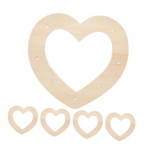 Holibanna 5Stücke Herz Kranzrahmen DIY Romantische Kranzgestelle Für Floristik Und Basteln Für Hochzeiten Und Dekoration von Holibanna