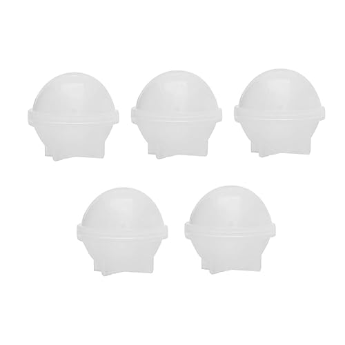 Holibanna 5Stücke Kristall Epoxidharz Kugelformen Silikonformen DIY Epoxidformen Runde Kugel Silikonform Für Schmuckherstellung Bonbons Kuchen Und Dekorationen von Holibanna