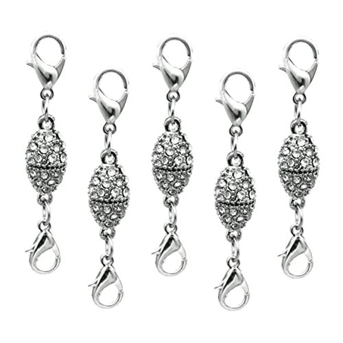 Holibanna 5Stücke Olivfarbener Hummerclip mit Strass Magnetische Schnalle für DIY Schmuckherstellung Silber für und Armbänder Holibanna 5Stücke Olivfarbener Hummerclip mit Strass Magnetische Schnalle für DIY Schmuckherstellung Silber für und Armbänder von Holibanna
