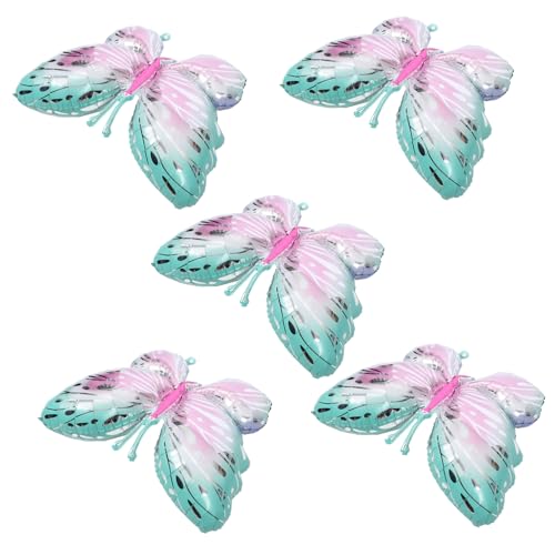 Holibanna 5Stücke Schmetterling Folienballons Für Geburtstagsfeiern Aufblasbare Luftballons Eisgrün Fotorequisiten Und Dekoration Für Unvergessliche Holibanna 5Stücke Schmetterling Folienballons Für Geburtstagsfeiern Aufblasbare Luftballons Eisgrün Fotorequisiten Und Dekoration Für Unvergessliche von Holibanna