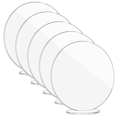 Holibanna 5Stücke Teiliges Tischkarten Hochzeit Aus Transparente Runde Platzkarten Sockel Wiederverwendbar Für Partys Und Veranstaltungen Holibanna 5Stücke Teiliges Tischkarten Hochzeit Aus Transparente Runde Platzkarten Sockel Wiederverwendbar Für Partys Und Veranstaltungen von Holibanna