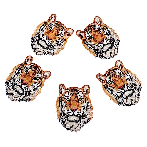 Holibanna 5Stücke Tigerkopf Patches Aufnäher für Kleidung und Taschen Zubehör zum Reparieren und Dekorieren von Jeans Hemden Rucksäcken Hochwertiger Langlebig Holibanna 5Stücke Tigerkopf Patches Aufnäher für Kleidung und Taschen Zubehör zum Reparieren und Dekorieren von Jeans Hemden Rucksäcken Hochwertiger Langlebig von Holibanna