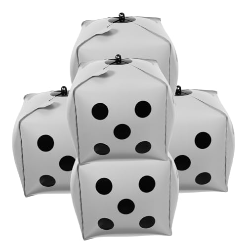 Holibanna 5Stücke Würfelballons Aus Aluminium Für Partydekoration Aufblasbare Spielwürfel Für Poker Events Und Spielabende Mattem Wiederverwendbar Und Langlebig von Holibanna