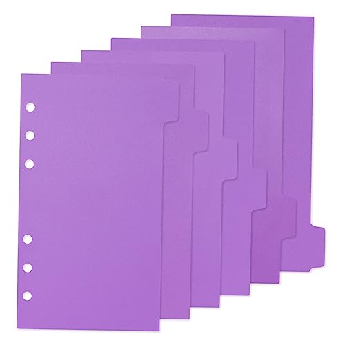 Holibanna 6 Blätter Teiliges Trennblätter für Ringbuch Langlebige Register mit Beschreibbaren Laschen Organizer für Büro Schule und Zuhause Indexeinlagen Holibanna 6 Blätter Teiliges Trennblätter für Ringbuch Langlebige Register mit Beschreibbaren Laschen Organizer für Büro Schule und Zuhause Indexeinlagen von Holibanna