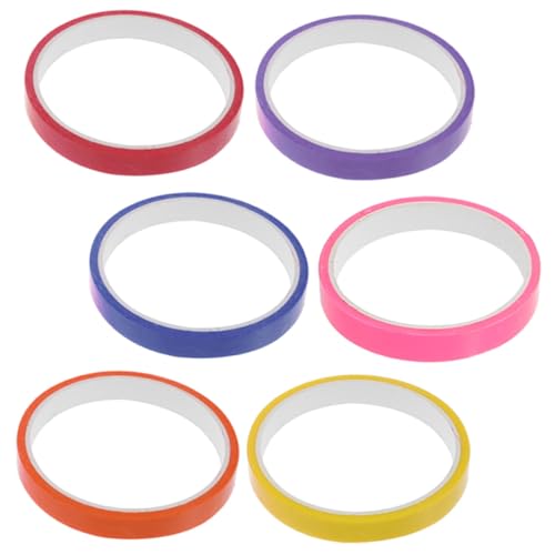 Holibanna 6 Rollen Buntes Klebeband mit Klebrigen Bällen Stressabbauendes Glatte Oberfläche Originelles DIY für Erwachsene Praktische Entspannungshilfe Holibanna 6 Rollen Buntes Klebeband mit Klebrigen Bällen Stressabbauendes Glatte Oberfläche Originelles DIY für Erwachsene Praktische Entspannungshilfe von Holibanna