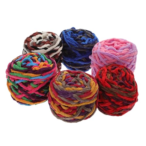 Holibanna 6 Rollen Dickes Häkelgarn Baumwollgarn zum Stricken Weiches Garn für Pullover Schals und Hüte Selbstgemacht Häkelzubehör Vielseitig Einsetzbar für Handarbeiten Holibanna 6 Rollen Dickes Häkelgarn Baumwollgarn zum Stricken Weiches Garn für Pullover Schals und Hüte Selbstgemacht Häkelzubehör Vielseitig Einsetzbar für Handarbeiten von Holibanna