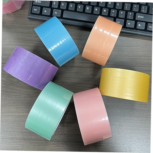 Holibanna 6 Rollen Farbiges Klebeband Breit Weiches DIY Klebeband zum Stressabbau Haftendes Ballklebeband in Farben Geeignet für Büro Zuhause Reisen und Entspannung Holibanna 6 Rollen Farbiges Klebeband Breit Weiches DIY Klebeband zum Stressabbau Haftendes Ballklebeband in Farben Geeignet für Büro Zuhause Reisen und Entspannung von Holibanna