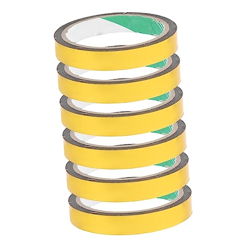 Holibanna 6 Rollen Gold Metallic Washi Tape Dekoratives Diy Klebeband für Scrapbooking Wanddekoration und Kreative Projekte von Holibanna