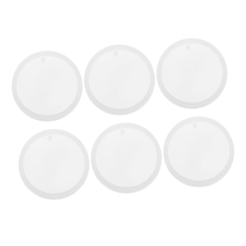Holibanna 6 Runde Silikonformen Für Harzguss Flache Kreisformen Mit Löchern Für Schlüsselanhänger Ohrringe Haustiermarken Anhänger Schmuckherstellung Epoxidharz Bastelarbeiten Holibanna 6 Runde Silikonformen Für Harzguss Flache Kreisformen Mit Löchern Für Schlüsselanhänger Ohrringe Haustiermarken Anhänger Schmuckherstellung Epoxidharz Bastelarbeiten von Holibanna
