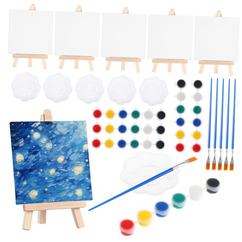 Holibanna 6 Sätze Mini-Ölgemäldetafel Malleinwand für Mini-Malset malset kleine leinwände mini leinwände staffelei Malsets für Erwachsene -Malset für Erwachsene Stoff Holibanna 6 Sätze Mini-Ölgemäldetafel Malleinwand für Mini-Malset malset kleine leinwände mini leinwände staffelei Malsets für Erwachsene -Malset für Erwachsene Stoff von Holibanna