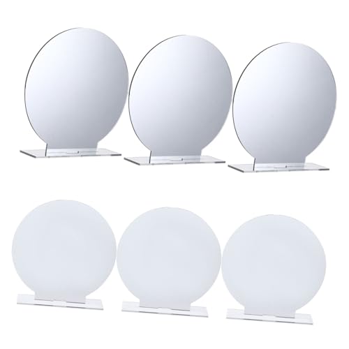 Holibanna 6 Sätze Tischnummern Teilig Blanko Tischnummer Schilder für Hochzeiten Partys und Veranstaltungen Transparentes Design Robust und Platzsparend von Holibanna