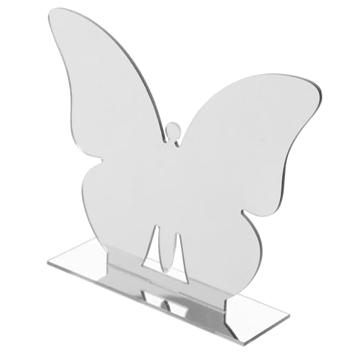 Holibanna 6 Sätze Tischschilder Schmetterlingsform Blanko Tischnummern für Hochzeit Party Veranstaltungen Wiederverwendbar mit Stabilem Sockel von Holibanna