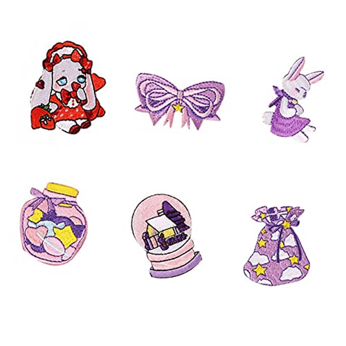 Holibanna 6 Stück Cartoon Aufnäher Patches für Diy Kleidung Taschen Schuhe Dekorative Applikationen für Stilvolle Reparaturen und Kreative Projekte von Holibanna