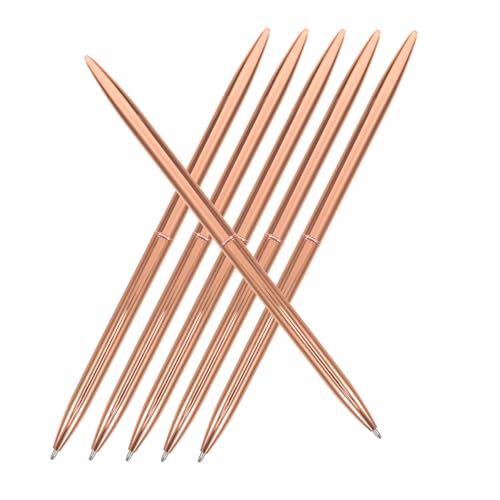 Holibanna 6 Stück Einziehbarer Kugelschreiber Aus Metall Für Und Schüler, Ideal Für Notizen Und Unterschriften, Feine Spitze, Glatter Schreibstift von Holibanna