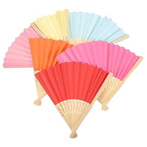 Holibanna 6 Stück Faltbare Papierfächer Diy Handfächer aus Papier für Kreative Gestaltung Bunte Klappfächer zur Dekoration Leicht und Tragbar für Kinderzimmer und Partys Holibanna 6 Stück Faltbare Papierfächer Diy Handfächer aus Papier für Kreative Gestaltung Bunte Klappfächer zur Dekoration Leicht und Tragbar für Kinderzimmer und Partys von Holibanna