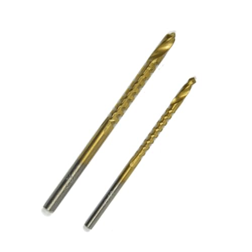 Holibanna 6 Stück Hochgeschwindigkeitsbohrer Planke Zubehör beschichtet Schnecke Schlüssel elektrischer Bohrer Spiralbohrer langweilig Golden von Holibanna