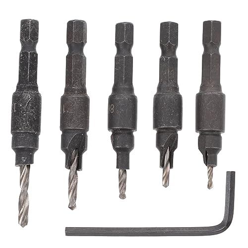 Holibanna 6 Stück Lochsäge Bit Bohrer Holzbearbeitung Schlüssel für Lochschneider Zimmerei-Lochöffner Holzarbeiter Werkzeug Hochgeschwindigkeitsstahl Black Holibanna 6 Stück Lochsäge Bit Bohrer Holzbearbeitung Schlüssel für Lochschneider Zimmerei-Lochöffner Holzarbeiter Werkzeug Hochgeschwindigkeitsstahl Black von Holibanna