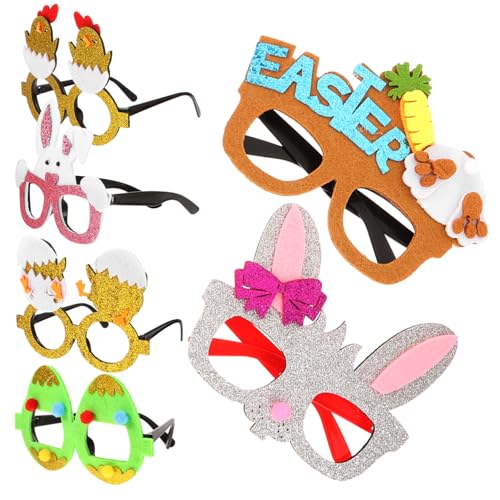 Holibanna 6 Stück Ostern Kreative Brille Osterhasenbrille Ostern-foto-requisite Gläser Für Die Osterparty Osterjagd Festivalbrillen Für Lustige Brille Osterelemente-brille Plastik Holibanna 6 Stück Ostern Kreative Brille Osterhasenbrille Ostern-foto-requisite Gläser Für Die Osterparty Osterjagd Festivalbrillen Für Lustige Brille Osterelemente-brille Plastik von Holibanna
