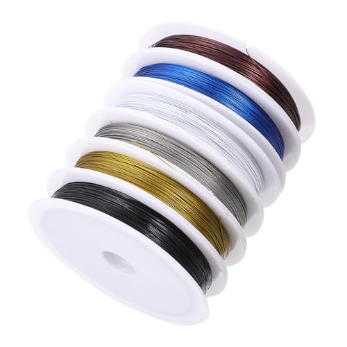 Holibanna 6 Stück Teiliges Farbdraht für Schmuckherstellung Basteldraht Flexible und Bruchsichere Schnur für Perlen Armbänder und Diy Handwerksprojekte Holibanna 6 Stück Teiliges Farbdraht für Schmuckherstellung Basteldraht Flexible und Bruchsichere Schnur für Perlen Armbänder und Diy Handwerksprojekte von Holibanna