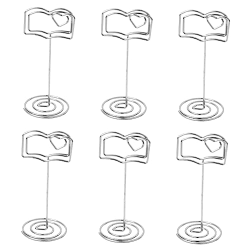 Holibanna 6 Stück Teiliges Memo Clips aus Hochwertigem Metall Elegante Buchform Kartenhalter für Hochzeit Party Desktop Dekoration Stabiler Foto und Notizenhalter für Tischkarten Holibanna 6 Stück Teiliges Memo Clips aus Hochwertigem Metall Elegante Buchform Kartenhalter für Hochzeit Party Desktop Dekoration Stabiler Foto und Notizenhalter für Tischkarten von Holibanna