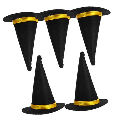Holibanna 6 Stück Teiliges Mini Filz Hexenhüte Schwarz Handgefertigt Langlebig Weinflasche Dekoration DIY Haar und Bastelaccessoires für Halloween Party Holibanna 6 Stück Teiliges Mini Filz Hexenhüte Schwarz Handgefertigt Langlebig Weinflasche Dekoration DIY Haar und Bastelaccessoires für Halloween Party von Holibanna