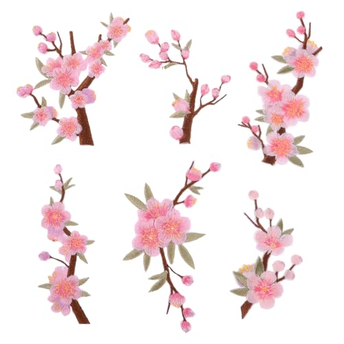 Holibanna 6 Stück Teiliges Pinke Bestickte Pflaumenblüten Applikationen zum Aufbügeln Strapazierfähige Stoffpatches mit Selbstklebendem Rücken für Kleidung Reparatur und DIY Verzierung Holibanna 6 Stück Teiliges Pinke Bestickte Pflaumenblüten Applikationen zum Aufbügeln Strapazierfähige Stoffpatches mit Selbstklebendem Rücken für Kleidung Reparatur und DIY Verzierung von Holibanna