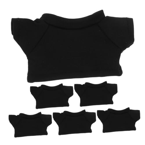 Holibanna 6 Stück Teiliges Plüschbären T Shirts aus Baumwolle Klassisch Gefüllt und Formstabil mit Feiner Verarbeitung und Langlebiger Füllung Passend für Mini Stofftiere und Kuschelteddys von Holibanna