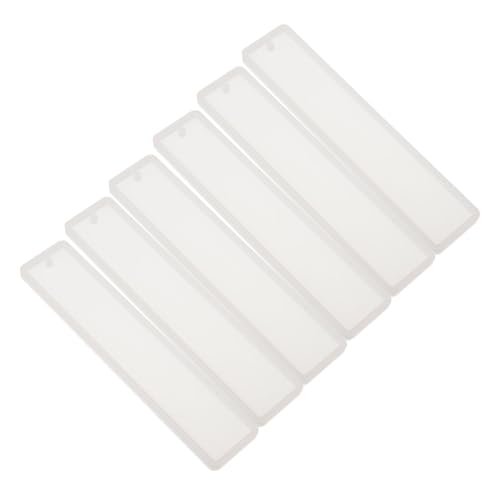 Holibanna 6 Stück Teiliges Silikonform für Lesezeichen DIY Epoxidharz Gießform für Kreative Handarbeiten für Personalisierte Buchzeichen und Schmuckherstellung von Holibanna