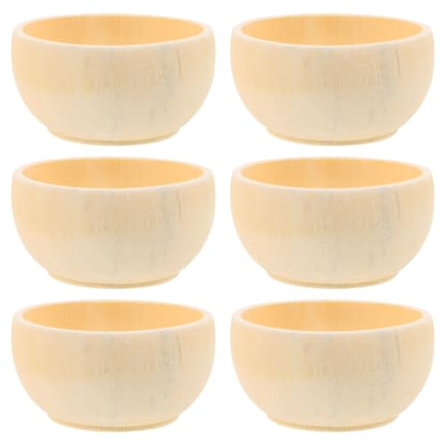 Holibanna 6 Stück Unbemalte Holzschalen Unfertige Schüsseln für Bastelideen DIY Holzschalen zum Ausmalen und Dekorieren für Feste und Anlässe Holibanna 6 Stück Unbemalte Holzschalen Unfertige Schüsseln für Bastelideen DIY Holzschalen zum Ausmalen und Dekorieren für Feste und Anlässe von Holibanna