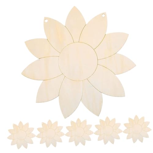 Holibanna 6 Stück Unfertige Holzschnittmuster Sonnenblume DIY Graffiti Holzplatten für Kreative Bastelprojekte für Dekorationen und Familienaktivitäten Holibanna 6 Stück Unfertige Holzschnittmuster Sonnenblume DIY Graffiti Holzplatten für Kreative Bastelprojekte für Dekorationen und Familienaktivitäten von Holibanna
