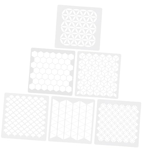 Holibanna 6 Stück Wandmalerei-Vorlage für Schablone Kunst Bienenwabe Wandmalerei Vorlage Malvorlagentafel Weiß Holibanna 6 Stück Wandmalerei-Vorlage für Schablone Kunst Bienenwabe Wandmalerei Vorlage Malvorlagentafel Weiß von Holibanna