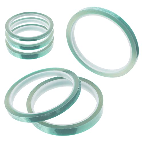 Holibanna 6 Stück hitzebeständiges Klebeband Streifen Wickelband DIY Klebeband schutzfolien multifunktionales klebeband Hitzebeständiges Band verschleißfeste Heizbänder das Haustier Green von Holibanna