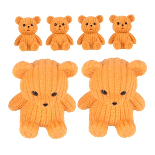 Holibanna 6-teiliges Mini-bären-Set Für Heimdekoration Kuchendekor Partygeschenke Miniatur-tierfiguren Aus PVC Holibanna 6-teiliges Mini-bären-Set Für Heimdekoration Kuchendekor Partygeschenke Miniatur-tierfiguren Aus PVC von Holibanna