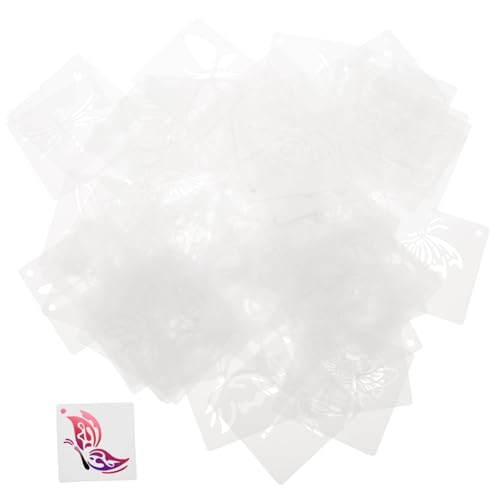Holibanna 60 Blatt Wiederverwendbare Malschablonen für Schmetterlinge und Dekorative Vorlagen für DIY Handwerk Malen und Wänden Praktische Graffiti Schablonen für Kreative Projekte von Holibanna