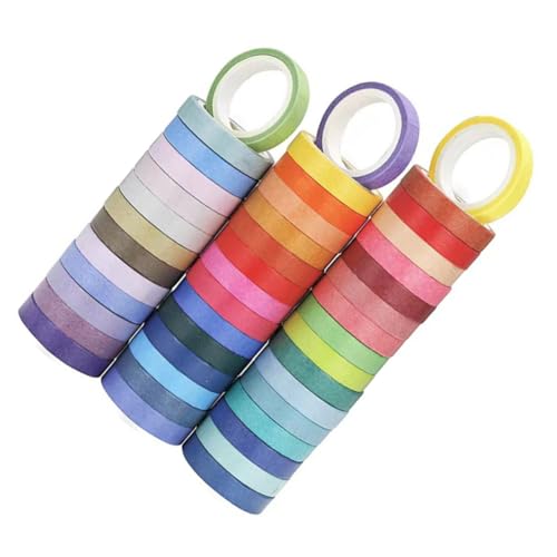 Holibanna 60 Rollen Washi Tape Bunte Dekorative Klebebänder für Scrapbooking DIY Geschenkanhänger Planer Tagebuch Dekoration Vielseitig Einsetzbar für Handarbeit und Geschenkverpackung Holibanna 60 Rollen Washi Tape Bunte Dekorative Klebebänder für Scrapbooking DIY Geschenkanhänger Planer Tagebuch Dekoration Vielseitig Einsetzbar für Handarbeit und Geschenkverpackung von Holibanna