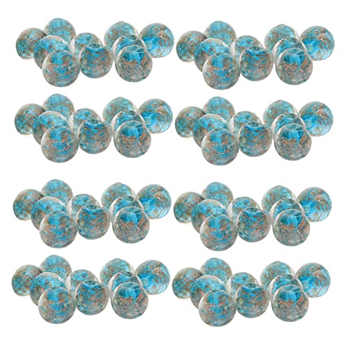 Holibanna 60 Stück Glasperlenschmuck Perlen für Armbänder Perlen Masse Abstandshalter Spacer Perlenzauber hübsche Perlenschmuckherstellung Perlen zur Schmuckherstellung Mini-Glasperlen Blau von Holibanna