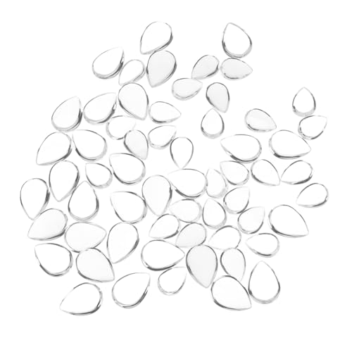 Holibanna 60 Stück Klare Tropfen Glas Cabochons Transparente Flache Rückseite Vielseitige Schmucksteine für DIY Schmuckherstellung und Bastelprojekte Holibanna 60 Stück Klare Tropfen Glas Cabochons Transparente Flache Rückseite Vielseitige Schmucksteine für DIY Schmuckherstellung und Bastelprojekte von Holibanna