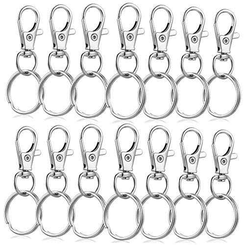 Holibanna 60Sätze Schlüsselketten Clip Mit Drehbarem Haken Für Schlüsselbund Handtasche Lanyard Und DIY Projekte Clips Rostfrei Und Langlebig Für Anwendungen von Holibanna