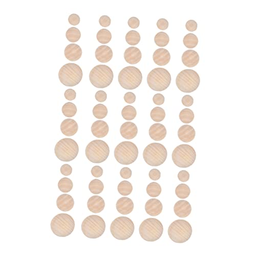 Holibanna 60Stücke Holzperlen Halb Runde Holzperlen zum Basteln DIY Zubehör Natürliche Holzoberfläche für Projekte und Kinderunterhaltung Robust Holibanna 60Stücke Holzperlen Halb Runde Holzperlen zum Basteln DIY Zubehör Natürliche Holzoberfläche für Projekte und Kinderunterhaltung Robust von Holibanna
