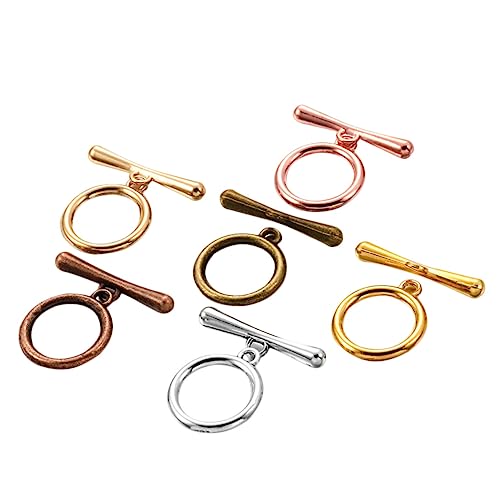 Holibanna 60Stücke Teiliges Set Vintage Ot Armbandverschlüsse Mischfarben für DIY Schmuckherstellung Leichtes und Langlebiges Zubehör für Armbänder von Holibanna