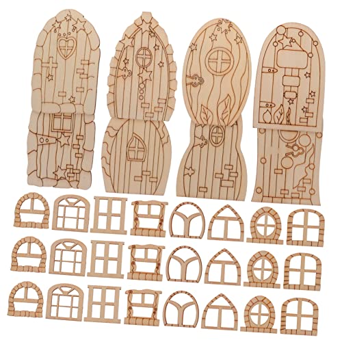 Holibanna 64 Stück Mini Holz Gartenfeen Türen Teiliges Diy Bastelset für Unbemalte Feenhaus Dekoration Kreative Gartenzubehör für Raumgestaltung Holibanna 64 Stück Mini Holz Gartenfeen Türen Teiliges Diy Bastelset für Unbemalte Feenhaus Dekoration Kreative Gartenzubehör für Raumgestaltung von Holibanna