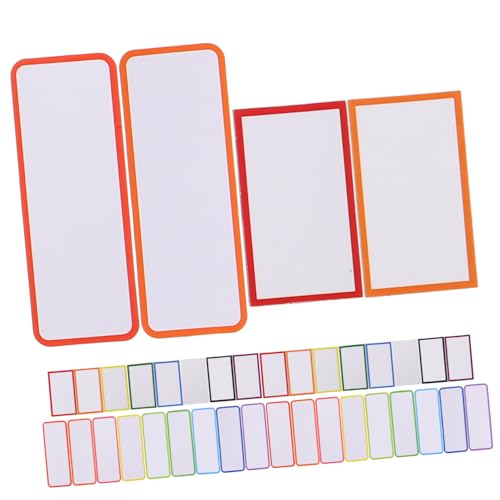 Holibanna 67 Stück Magnetische Beschriftungslabels Teiliges Set Abwischbare Magnettags für Kühlschrank Whiteboard und Organisation Bunte Beschreibbare Etiketten für Zuhause und Büro von Holibanna