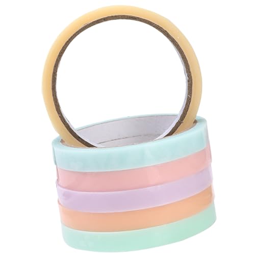 Holibanna 6Rollen Klebende Kugelbänder Lustige DIY Klebebänder Zufälligen Farben für Basteln Handgefertigtes zur Stressbewältigung von Holibanna