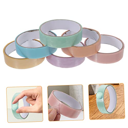 Holibanna 6Rollen Lustige Klebrige Ballbänder Dekompressionsspielzeug Hochwertigem für Sicheres und Langlebiges Klebeband zum Entspannen Freunden von Holibanna