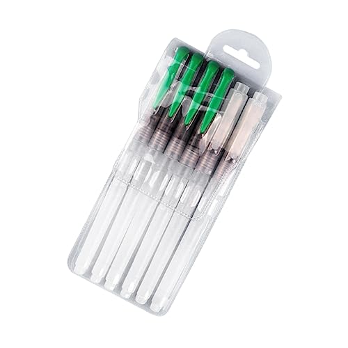 Holibanna 6Stücke Aquarell Pinsel Wasser Malerei Pinsel mit Wasser Reservoir für Aquarell Öl und Acrylmalerei Leicht und Tragbar für Künstler Holibanna 6Stücke Aquarell Pinsel Wasser Malerei Pinsel mit Wasser Reservoir für Aquarell Öl und Acrylmalerei Leicht und Tragbar für Künstler von Holibanna