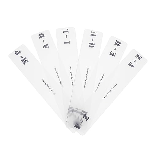 Holibanna 6Stücke CD Indexkarten Trennkarten A Z Für Schallplatten Organizer Transparente Acryl Trenner Für Einfache Klassifizierung Und Stilvolle Aufbewahrung Von Musik von Holibanna