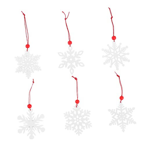 Holibanna 6Stücke Holz Anhänger Weihnachtsbaum Ornament Dekoration Für Festliche Mit Vorgestanzten Löchern Für Einfache Aufhängung Für Weihnachtsfeiern von Holibanna
